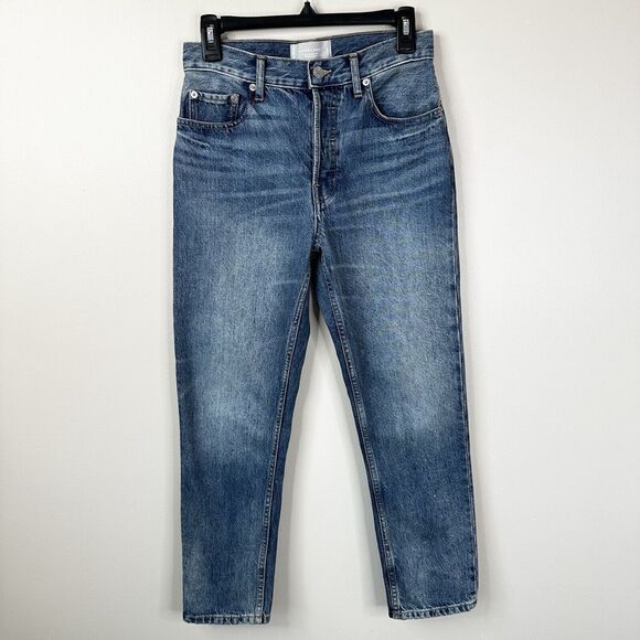 Everlane Denim - Everlane The 90s Cheeky Ankle Blue Jeans 25 Denim Button Fly Organic Cotton
